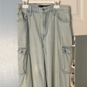 Hollister Sky Blue Cargo Pants